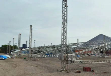 ExpoVideira 2026 já ganha forma com montagem da estrutura na SERBRF