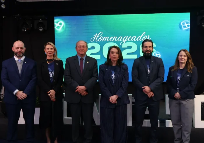 Cerimônia de comemoração dos 30 anos da Unoesc Videira como universidade
