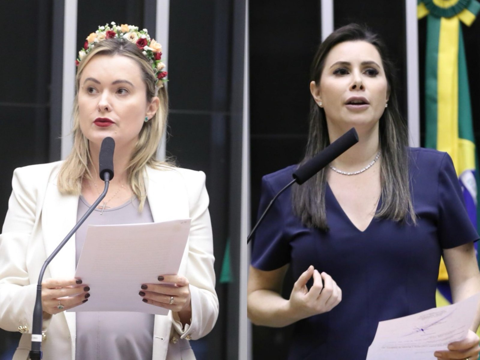 Julia Zanatta e Caroline De Toni são reconhecidas no Prêmio Congresso em Foco 2026. Foto: Reprodução/ND Mais