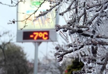 Onda de frio traz temperaturas negativas ao Sul