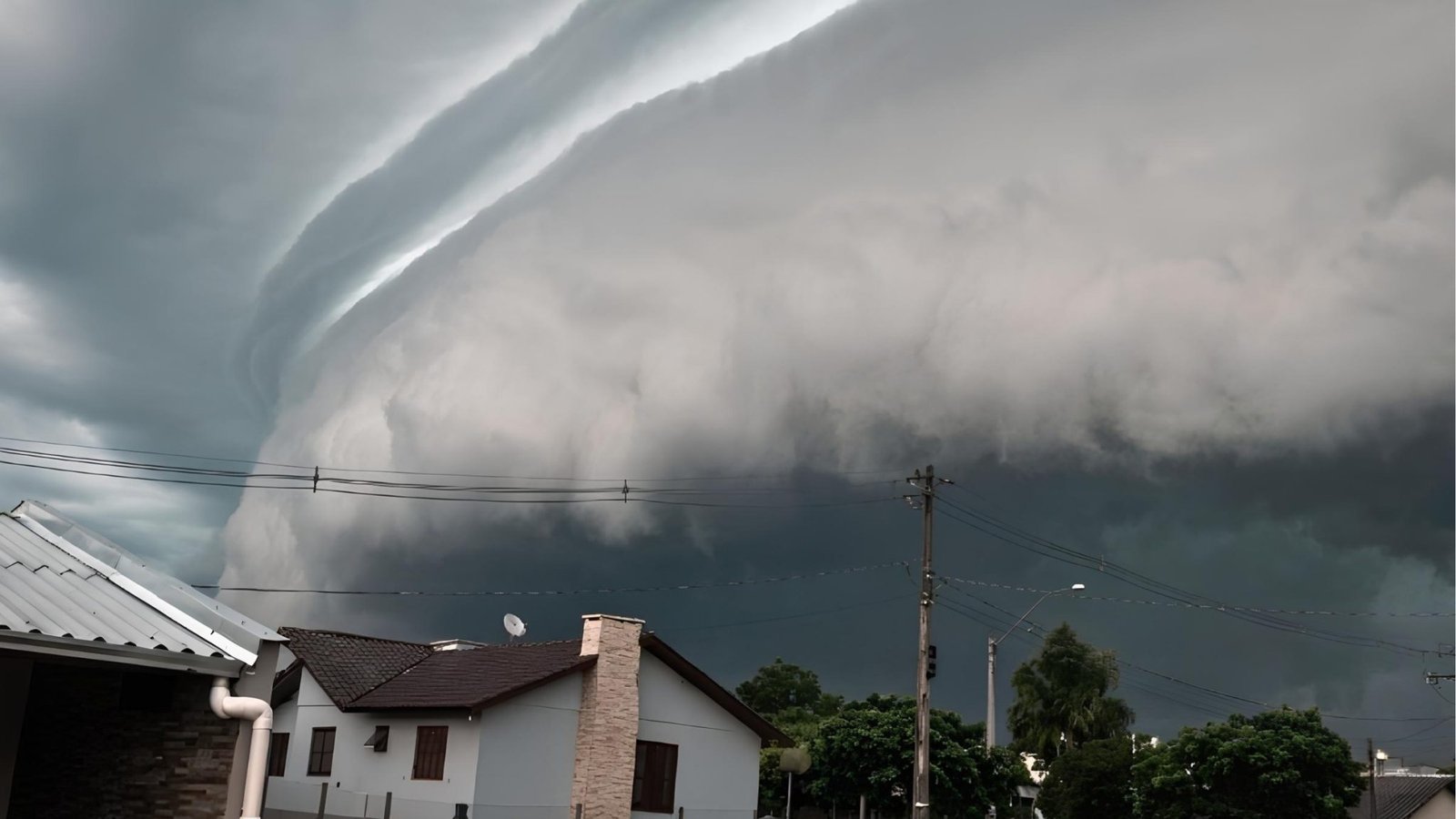 Ciclone extratropical favorece a formação de áreas de instabilidade e tempestades na Região Sul. - Reprodução/ND Mais