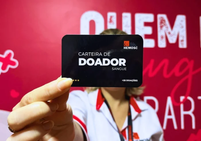 Hemosc realiza coleta externa de sangue em Videira