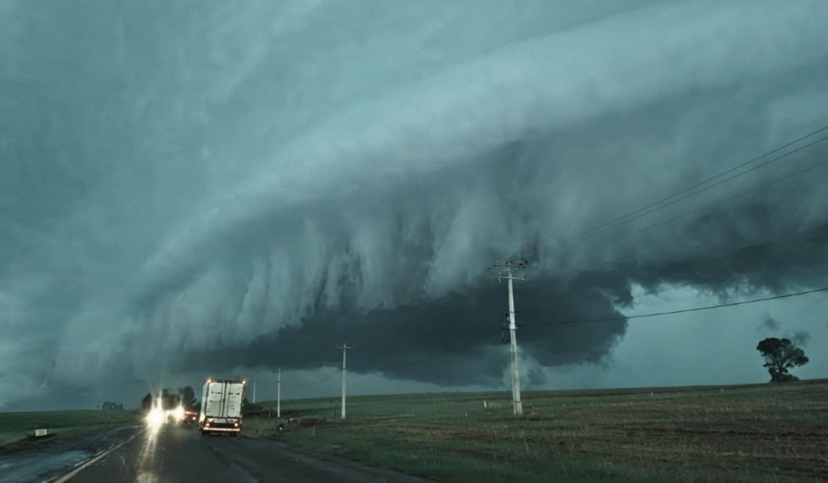 Ciclone extratropical favorece a formação de áreas de instabilidade e tempestades na Região Sul. - Reprodução/Climatempo/ND Mais