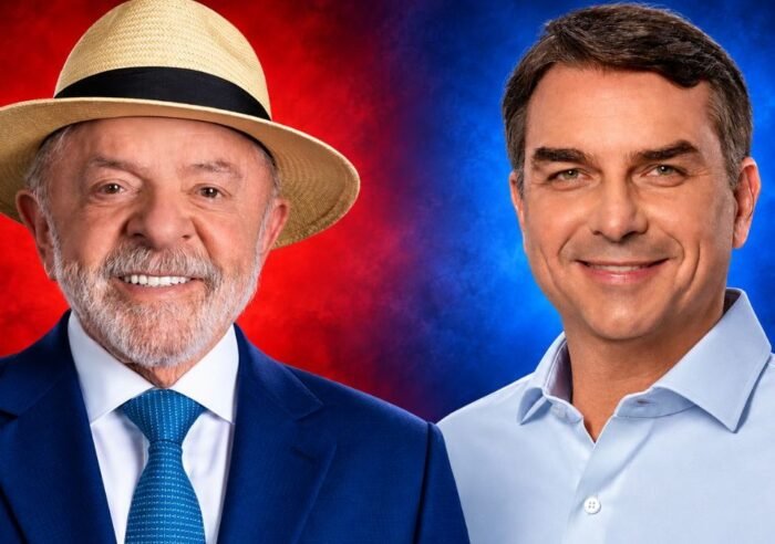 Lula e Flávio Bolsonaro