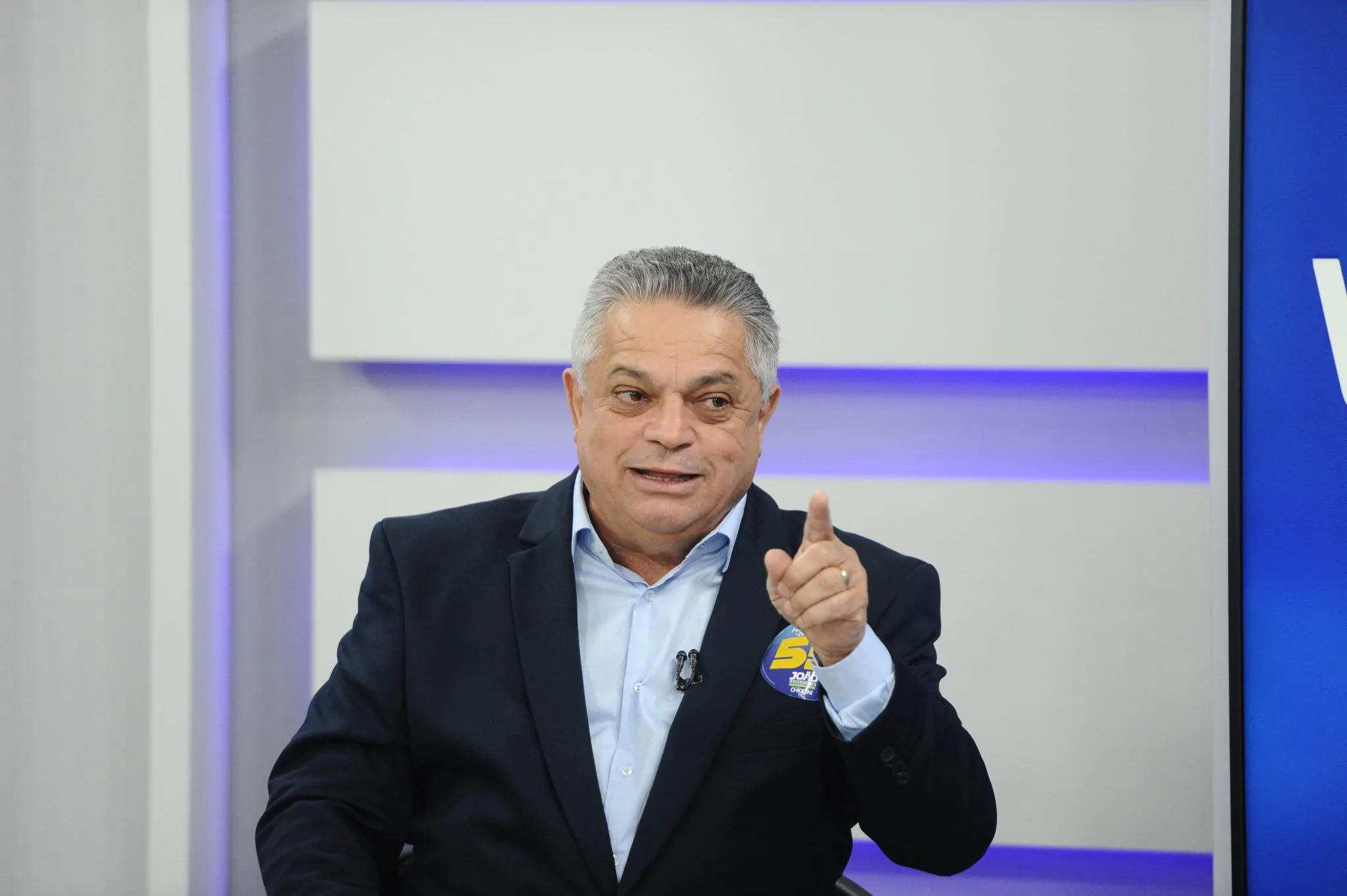João Rodrigues em sabatina do Voto+, da NDTV RECORD